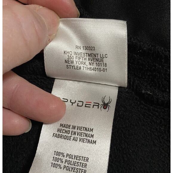 Spyder Men’s Full Zip Jacket Warm Black Size Small style 71H64010-01 Mid-weight - Picture 8 of 12